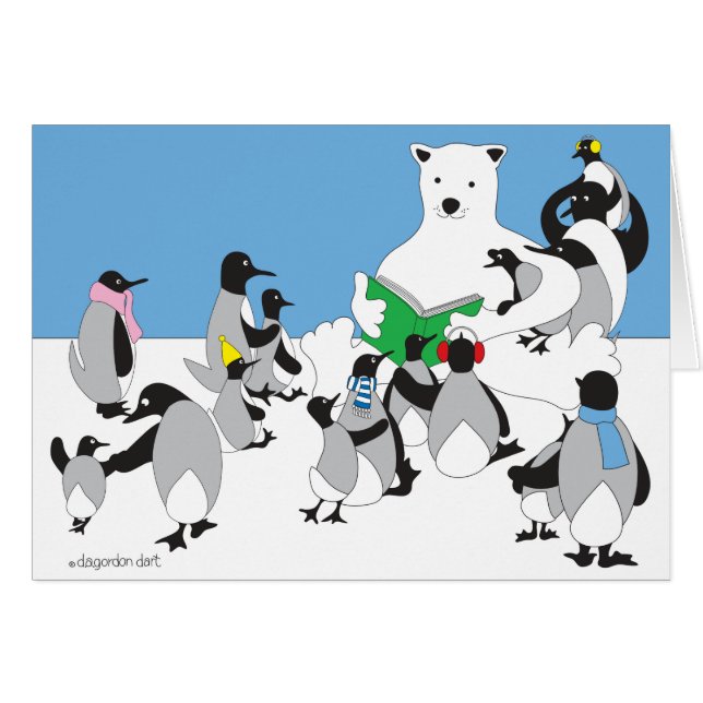 Polar-talkort Hälsningskort (Framsidan Horizontal)