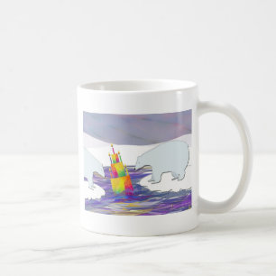 Polar uthärdar födelsedagtårtan kaffemugg
