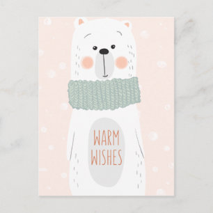 Polar - Varm Önskemål - Roligt julkort Helg Vykort