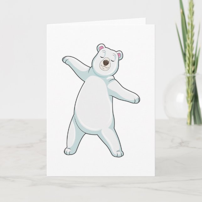 Polar vid Yoga Fitness i stående Kort (Framsida)