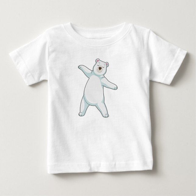 Polar vid Yoga Fitness i stående T Shirt (Framsida)