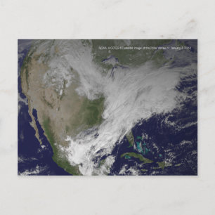 Polar Vortex 2014 North American Kall Wave Vykort