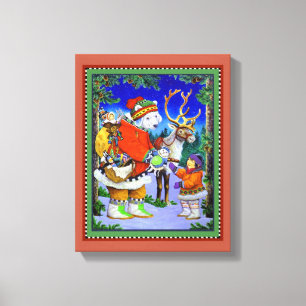 Polarbjörn Gift Canvastryck