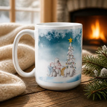Polarbjörn God Jul Kaffe Mugg