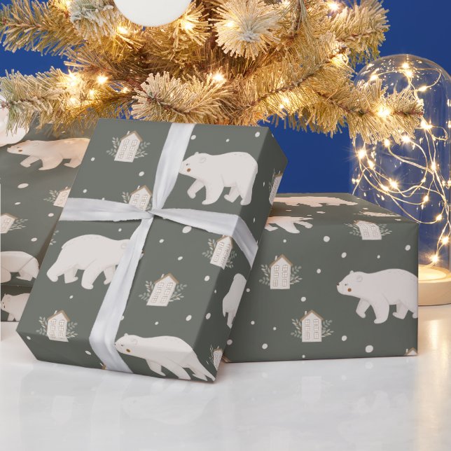 Polarbjörn jul  presentpapper (Helgdagar)