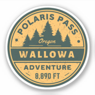 polaris pass wallowa vandring Oregon alpin pass Klistermärken