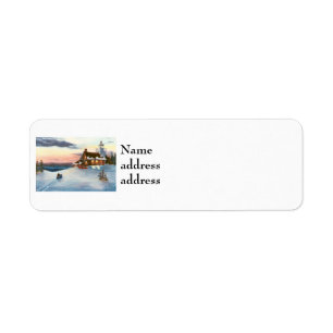 Polaris Sunset-Returetiketter Returadress Etikett