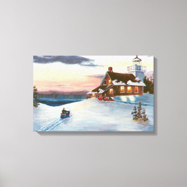 Polaris Sunset Wrapped Canvas Skriv ut (Framsida)