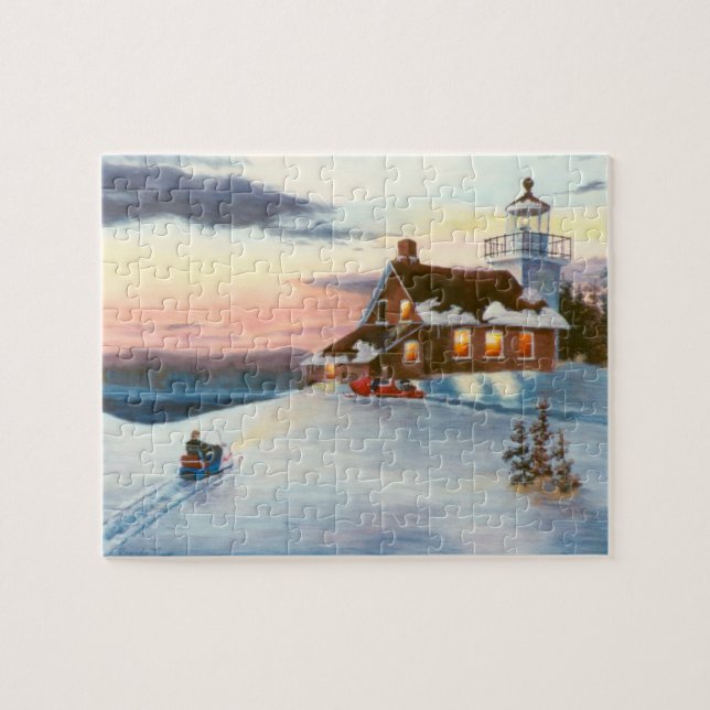 Polarissolnedgångpussel Pussel (Horisontell)