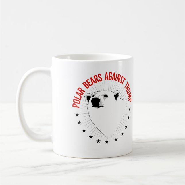 Polarna är emot trumpeter kaffemugg (Vänster)