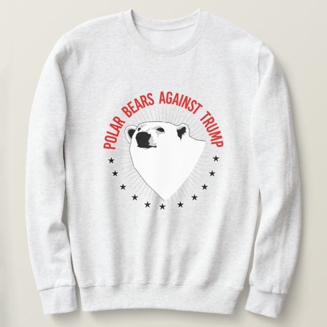 Polarna är emot trumpeter lång ärmad tröja (Design framsida)