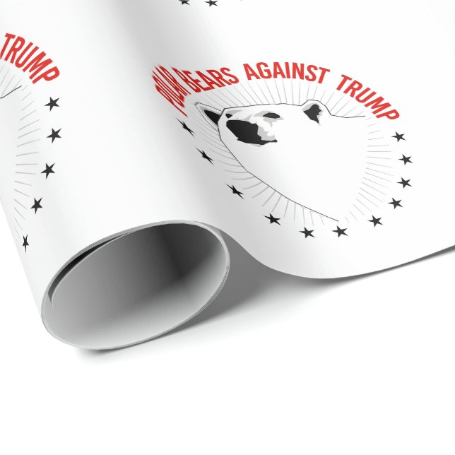 Polarna är emot trumpeter presentpapper (Rullad Hörn)