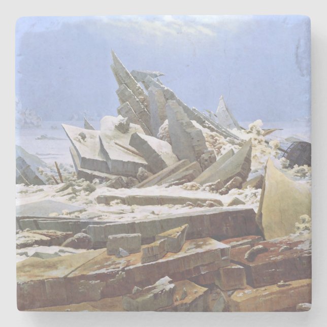 Polarna (av Caspar David Friedrich) Stenunderlägg (Framsidan)