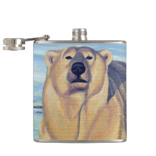 Polarna Bear Art Flask Anpassningsbar Bear Drink-k Fickplunta