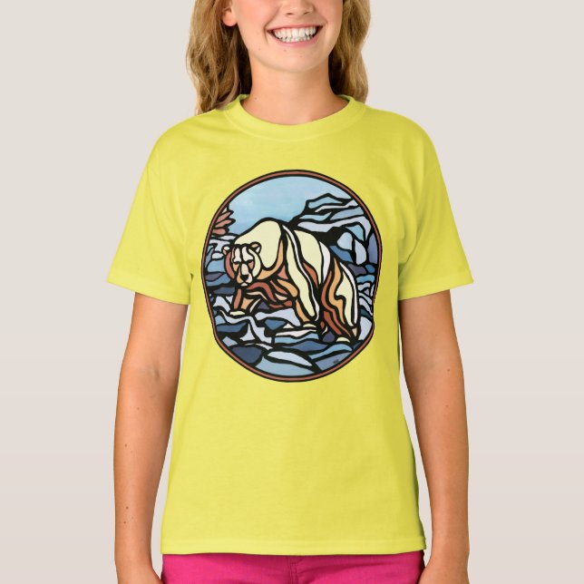 Polarna Bear Art Sweatshirtss Bear Barn Shirt T-shirt (Framsida)