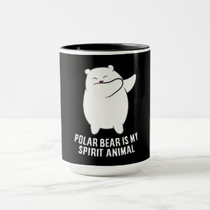 Polarna Bear Cute Polar Bear Älskare Mugg