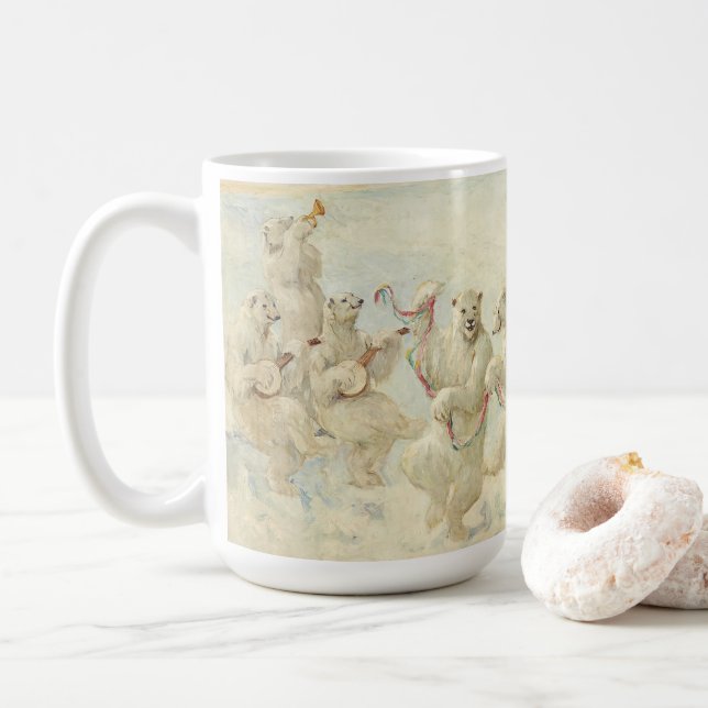 Polarna Bear Dance | Frederick Stuart Church Kaffemugg (Med munk)