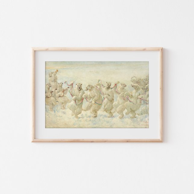 Polarna Bear Dance | Frederick Stuart Church Poster (Skapare uppladdad)