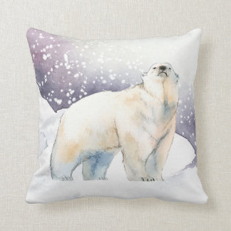 Polarna Bear Dekorativ kudde vid Vinterstationen S