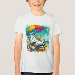 Polarna Bear Design för coola Summer Vibes T Shirt