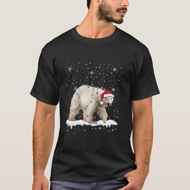Polarna Bear jul jul Ljus Animals Lo T Shirt (Framsida)