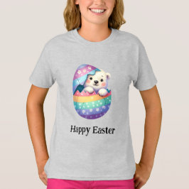 Polarna Bear med Adsible Funny Cute Påsk Baby T Shirt