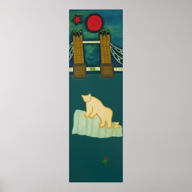 Polarna Bear och hans unge besöker London 2009 Poster (Framsidan)