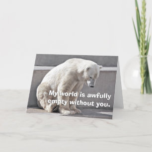 Polarna Bear saknas Kort
