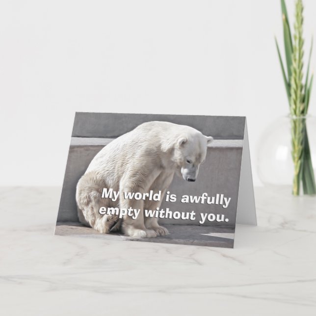 Polarna Bear saknas Kort (Framsida)
