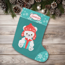 Polarna Bear Stor Julstrumpa