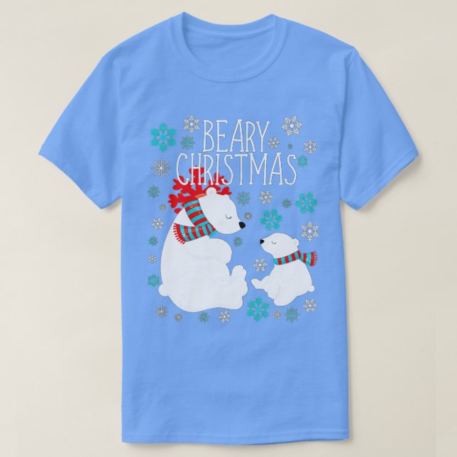 Polarna Bears Funny Julafton Gift  T Shirt (Design framsida)