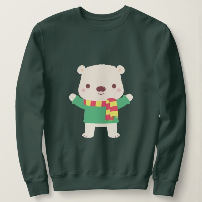 Polarna Björn i julklapp T Shirt (Design framsida)