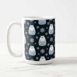 POLARNA BLÅ OCH VITA HELGDAG KAFFEMUGG