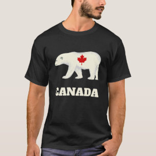 polarna canada har patriotismstyrka, maple löv f t shirt