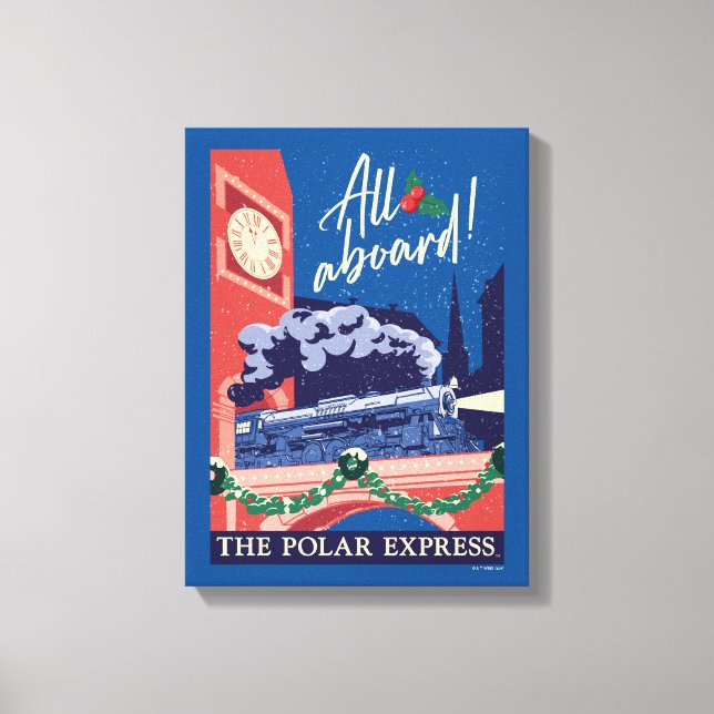 Polarna Express - allt ombord! Canvastryck (Framsida)