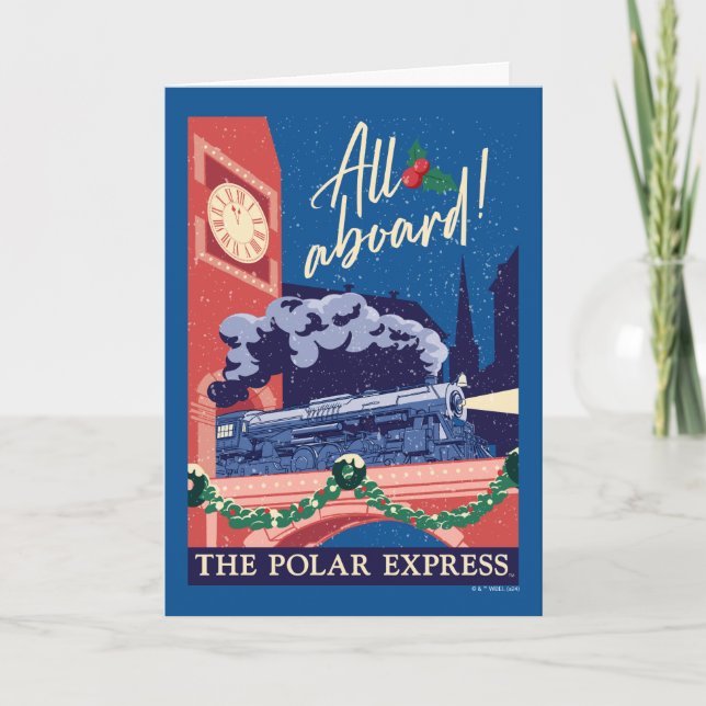 Polarna Express - allt ombord! Helgkort (Framsida)