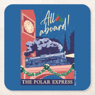 Polarna Express - allt ombord! Underlägg Papper Kvadrat