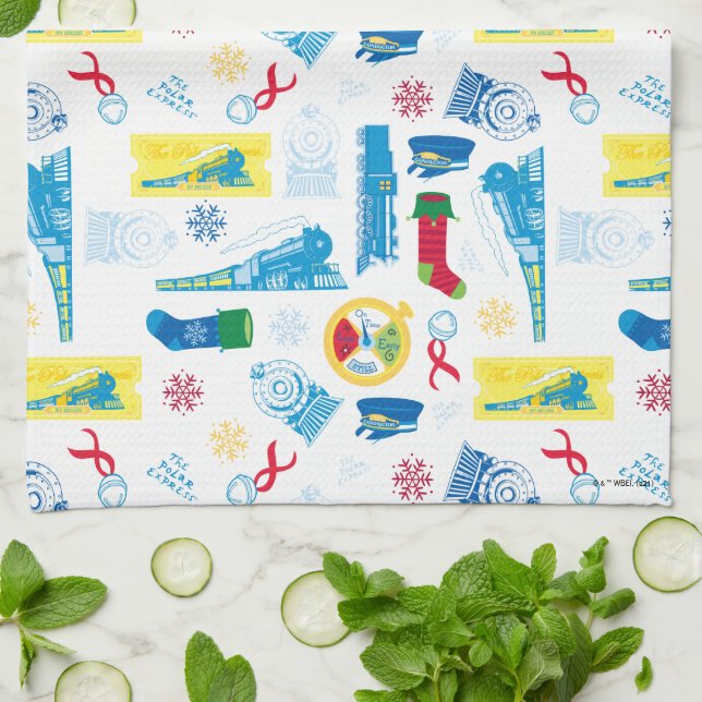 Polarna Express | Julikonen Mönster Kökshandduk (Vikta)