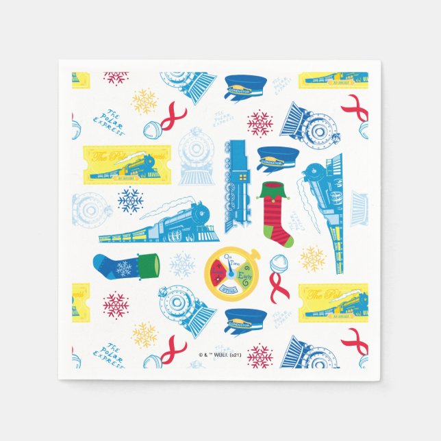 Polarna Express | Julikonen Mönster Pappersservett (Framsidan)