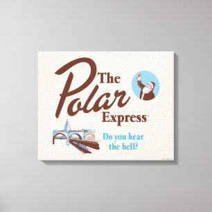 Polarna Express   Retro för "hör du skåran" Canvastryck