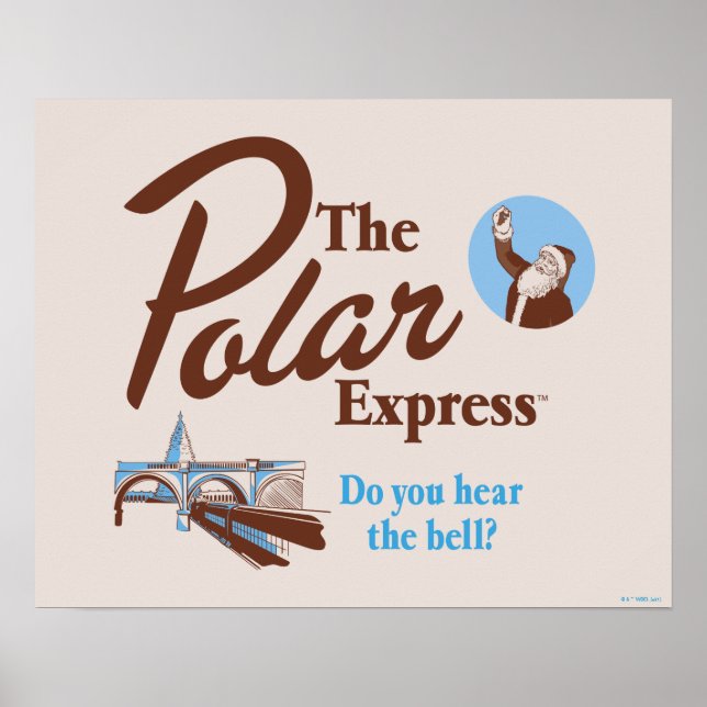 Polarna Express | Retro för "hör du skåran" Poster (Framsidan)