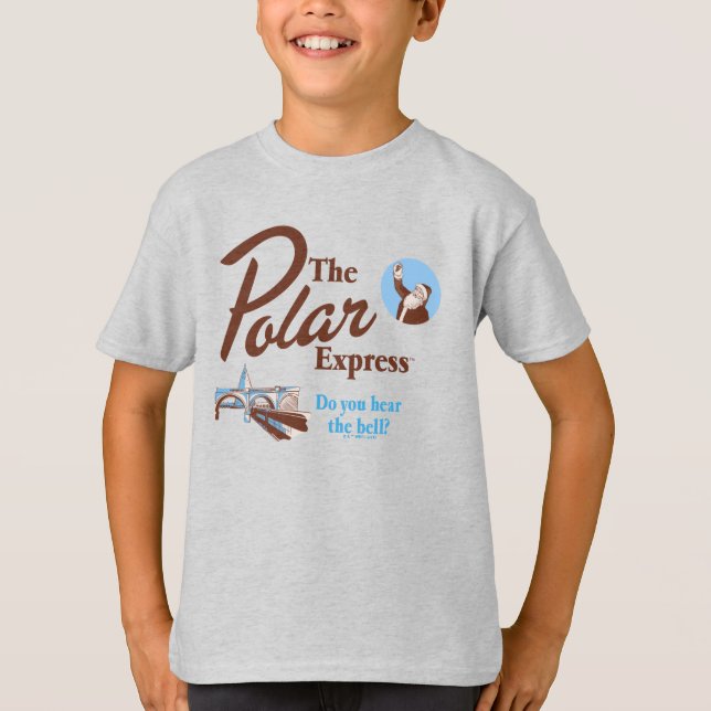 Polarna Express | Retro för "hör du skåran" T Shirt (Framsida)
