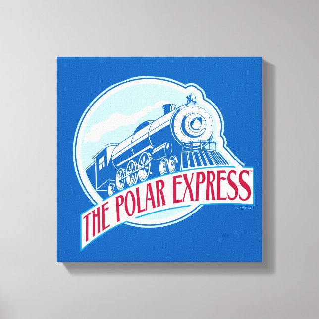 Polarna Express | Tåg Badge Canvastryck (Framsida)
