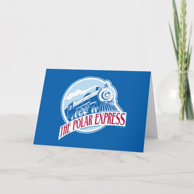 Polarna Express | Tåg Badge Helgkort (Framsida)