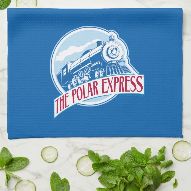 Polarna Express | Tåg Badge Kökshandduk (Vikta)