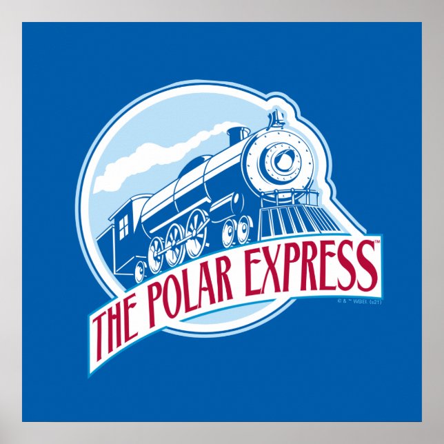 Polarna Express | Tåg Badge Poster (Framsidan)