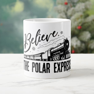 Polarna Express - tro Grafik för Vintage Jumbo Mugg