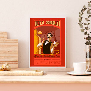 Polarna Express Vintage av choklad med Hett Art Poster