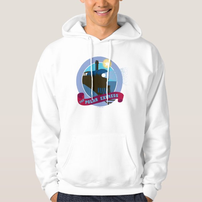 Polarna Express | Vintage Tåg Badge Hoodie (Framsida)