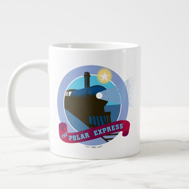 Polarna Express | Vintage Tåg Badge Jumbo Mugg (Vänster)